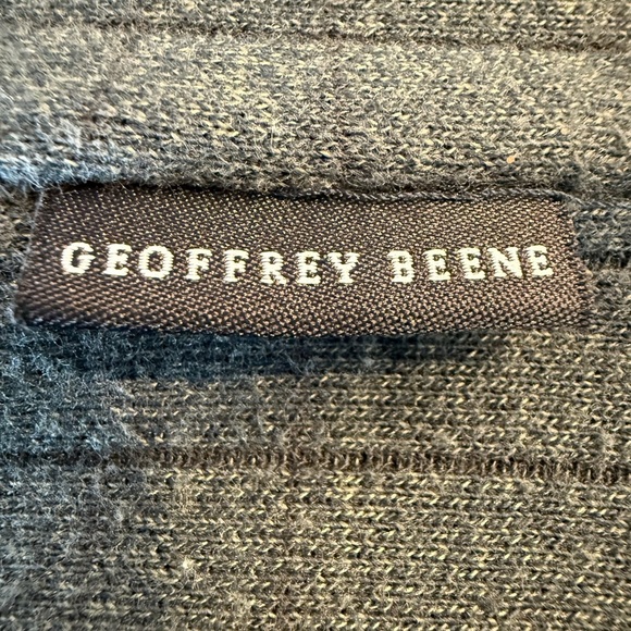✨ GEOFFREY BEENE Designer Ribbed Polo Pullover - Sophisticated Sage Green ✨ - Picture 3 of 13